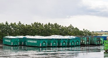 containerudlejning hos Fredsø Vognmandsforretning